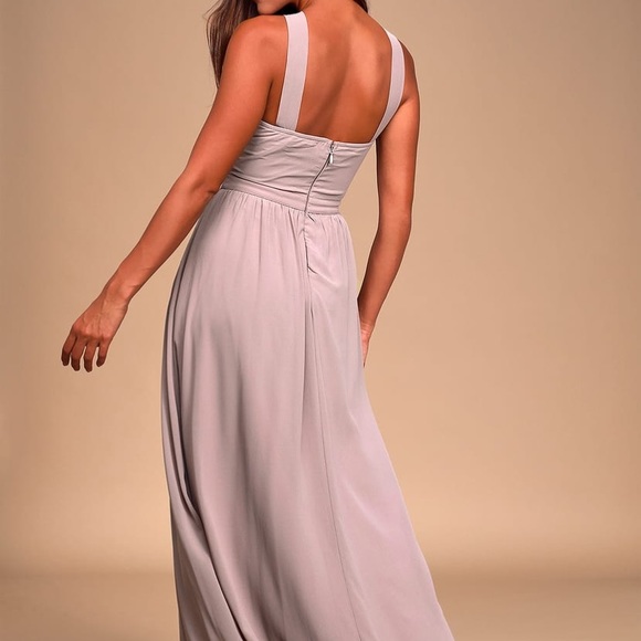 Lulu’s Air of Romance Taupe Maxi Dress - Picture 2 of 8